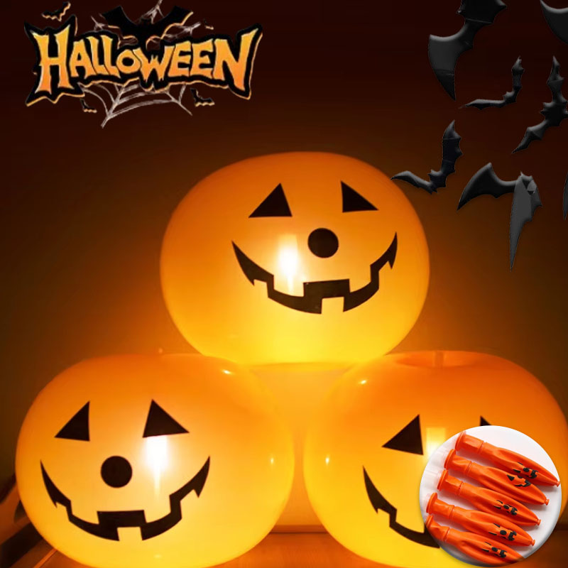 Lighting Decor - 1-15Bags Halloween Pumpkin Light Decoration Glow