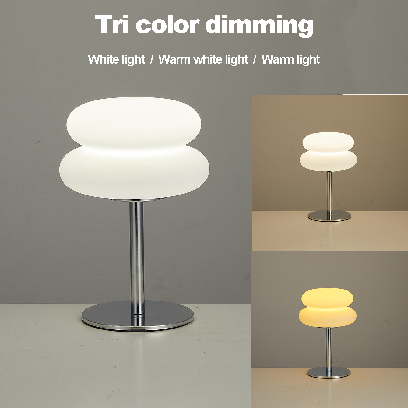Mushroom Table Lamp - Bauhaus table lamp plastic lampshade bedroom