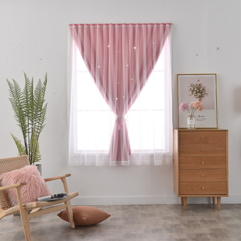 Lighting Decor Rentals - 1pcs Pink Star Cutout Double Layer