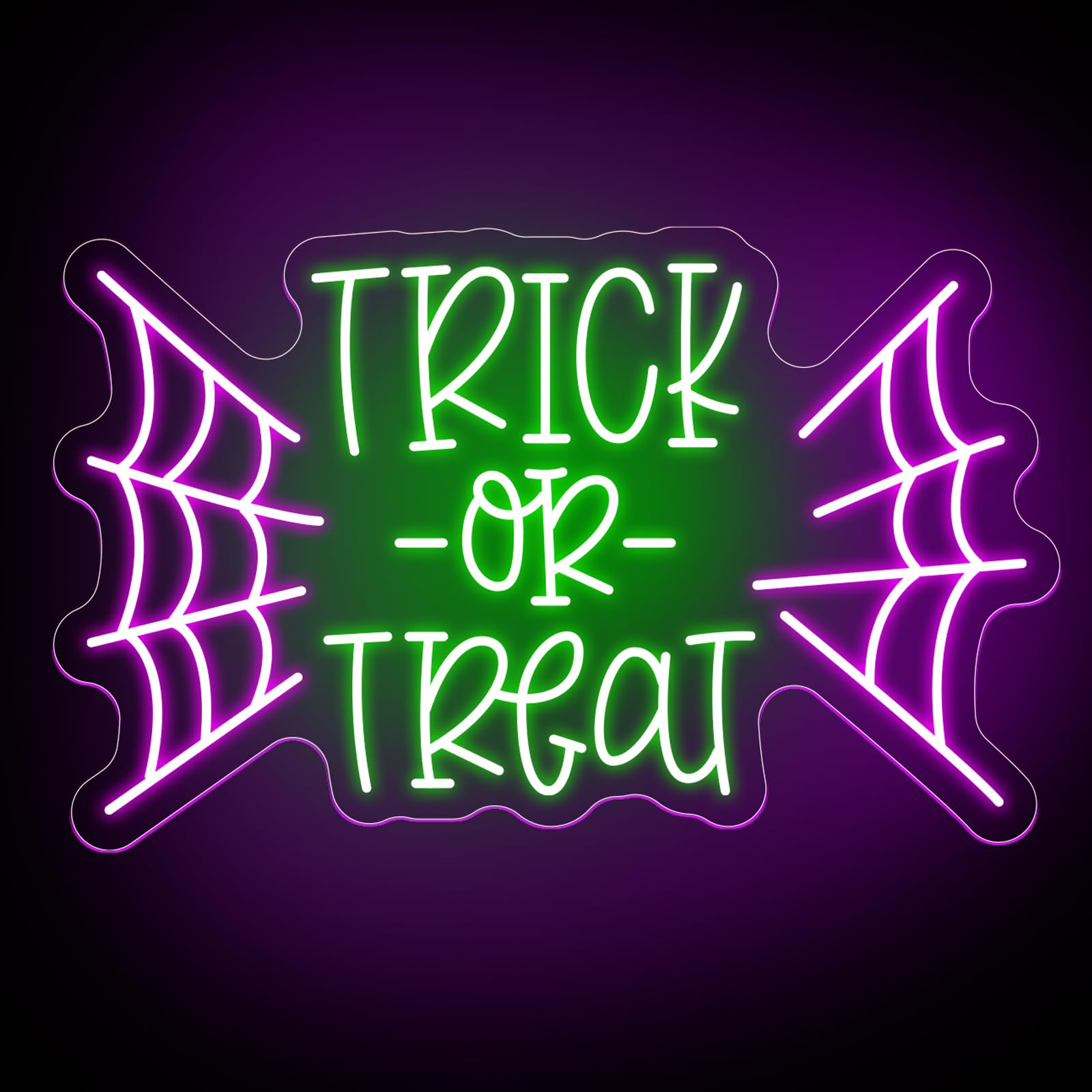 Home Decor Lighting Tricks - Trick or Treat Bat LED Neon
