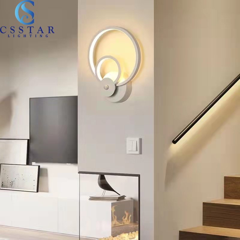 Foyer Lighting Wall Decor - Nordic LED Wall Lamp Indoor Black