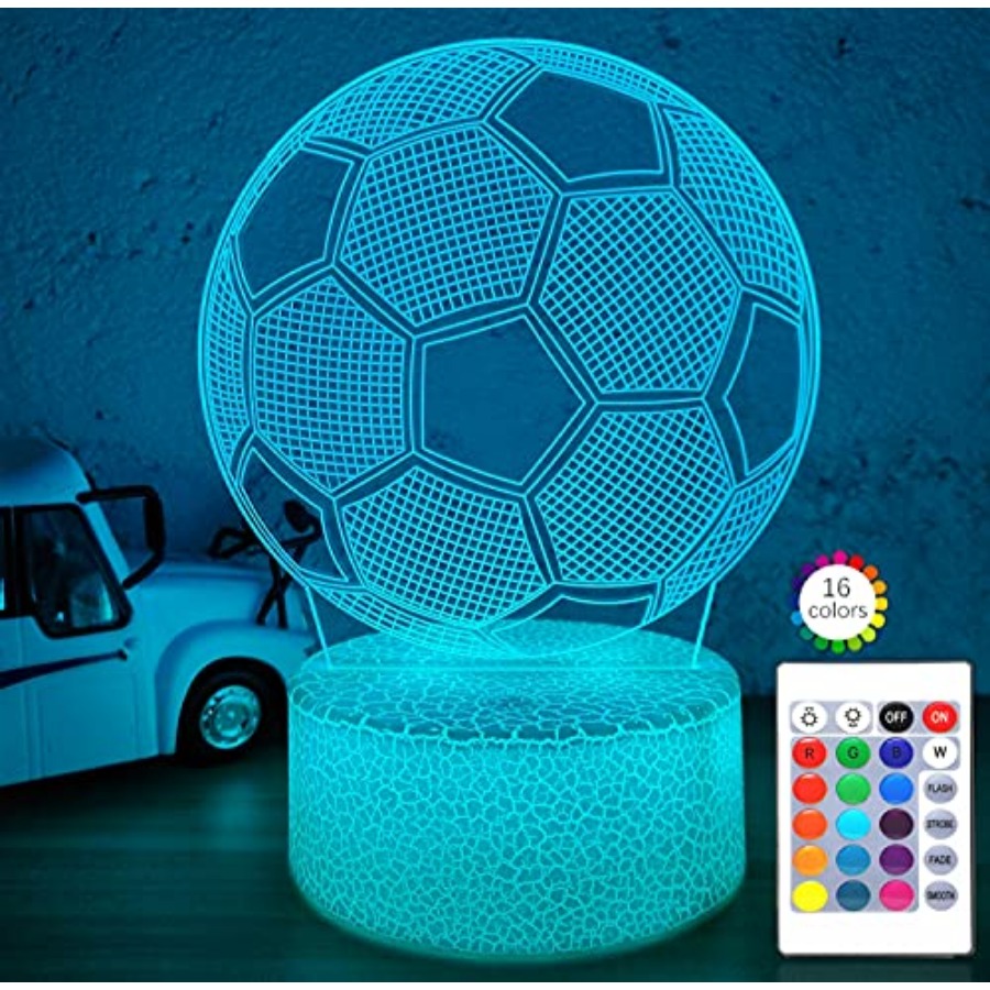 Lighting Decor - Soccer Gifts Night Light for,3D Illusion