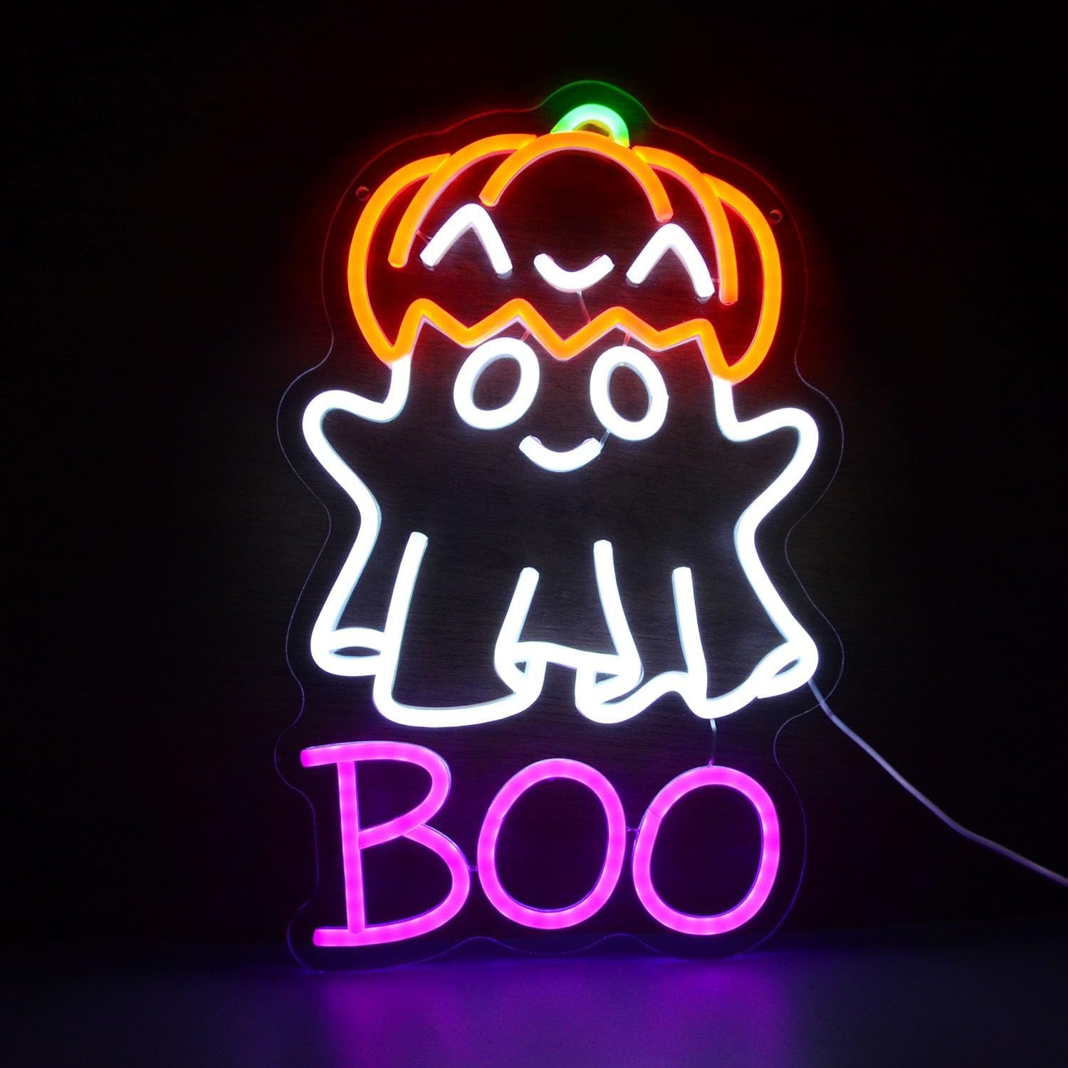 Cute Ghost Pumpkin Hat BOO LED - Home Decor Lighting Tricks reseña y precio