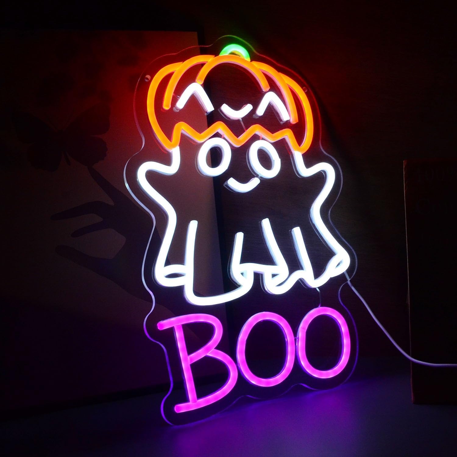 Cute Ghost Pumpkin Hat BOO LED - Home Decor Lighting Tricks reseña y precio