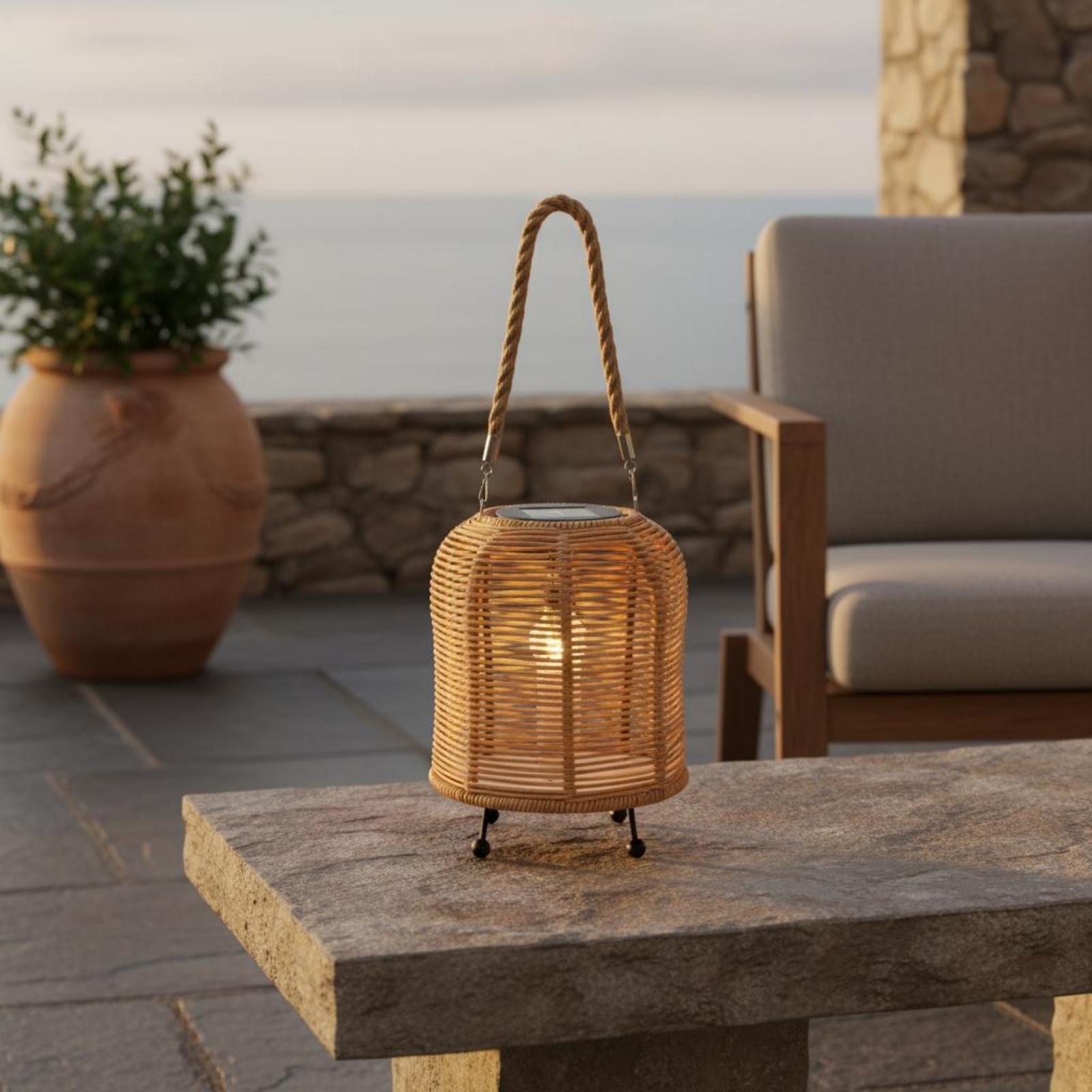 Handwoven Solar Lantern Braide - Lighting Decoration Outdoor reseña y precio