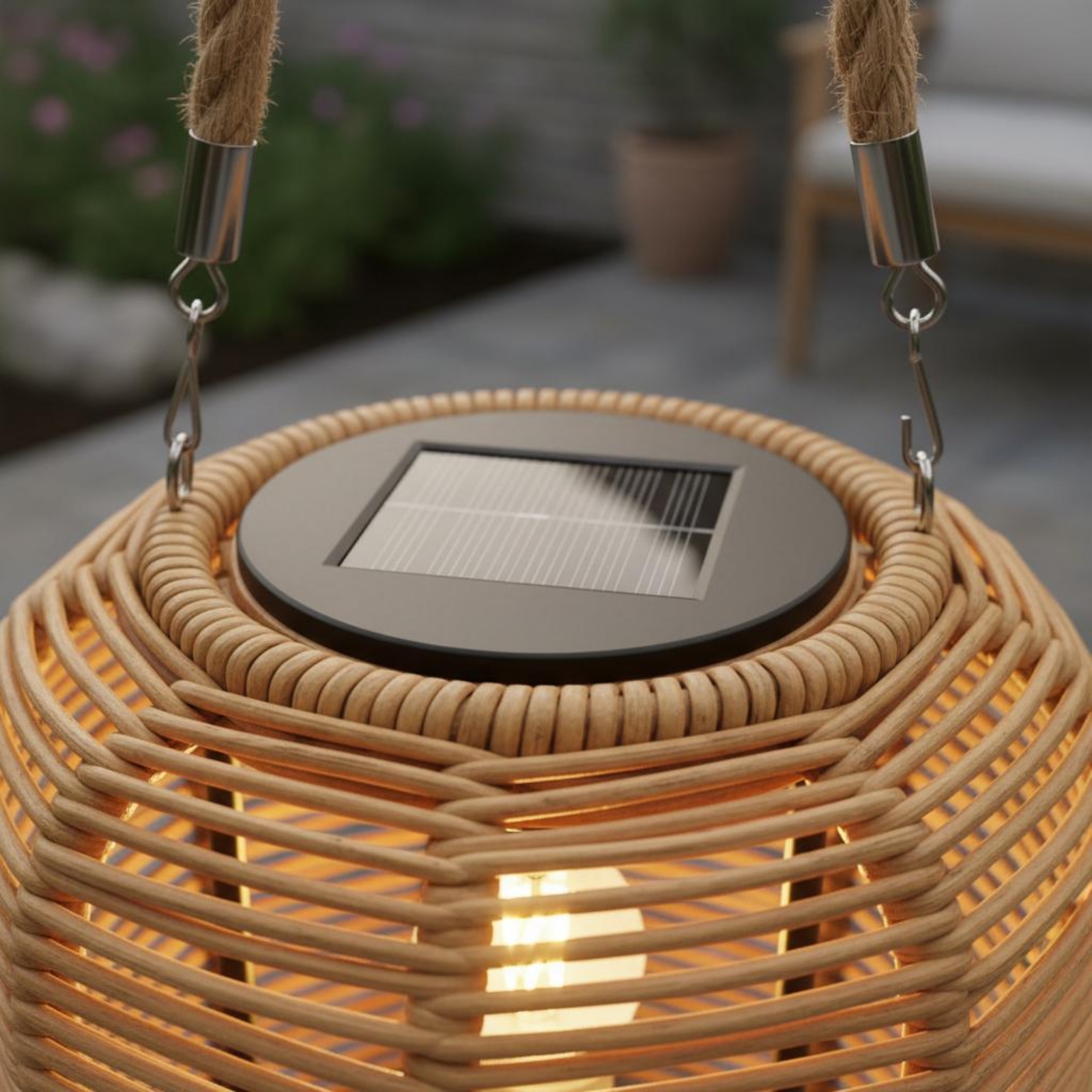 Handwoven Solar Lantern Braide - Lighting Decoration Outdoor reseña y precio