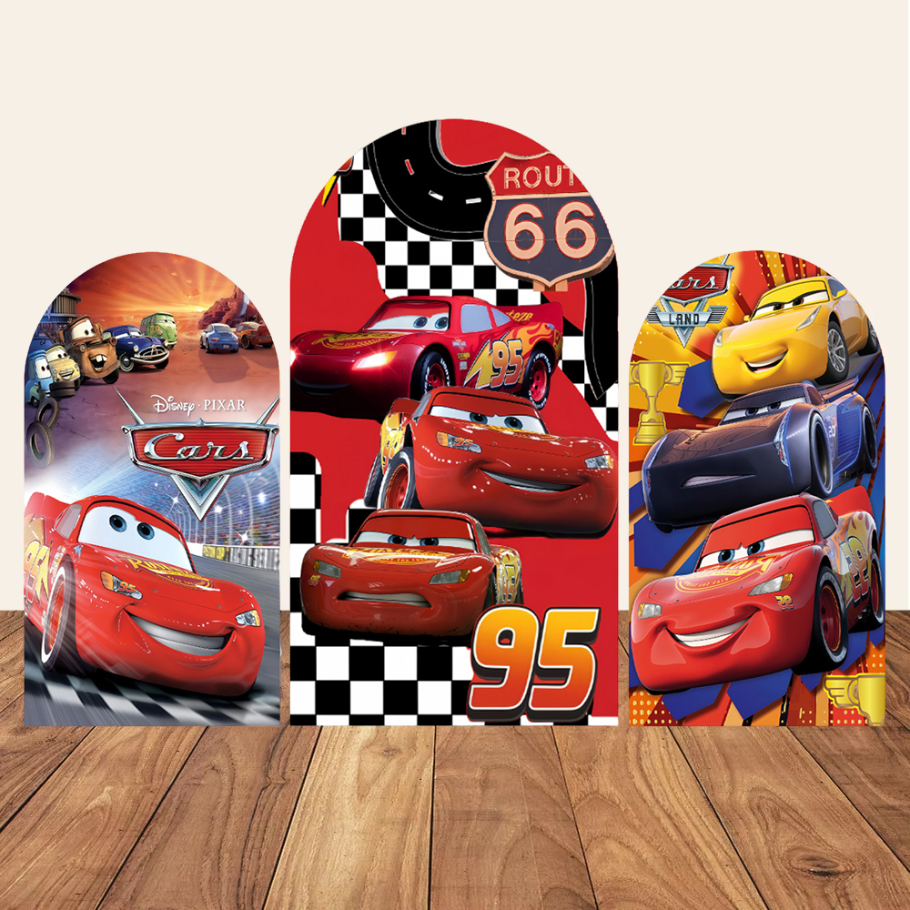Lightning McQueen Racing Arch  - Lighting Mcqueen Birthday Decor reseña y precio