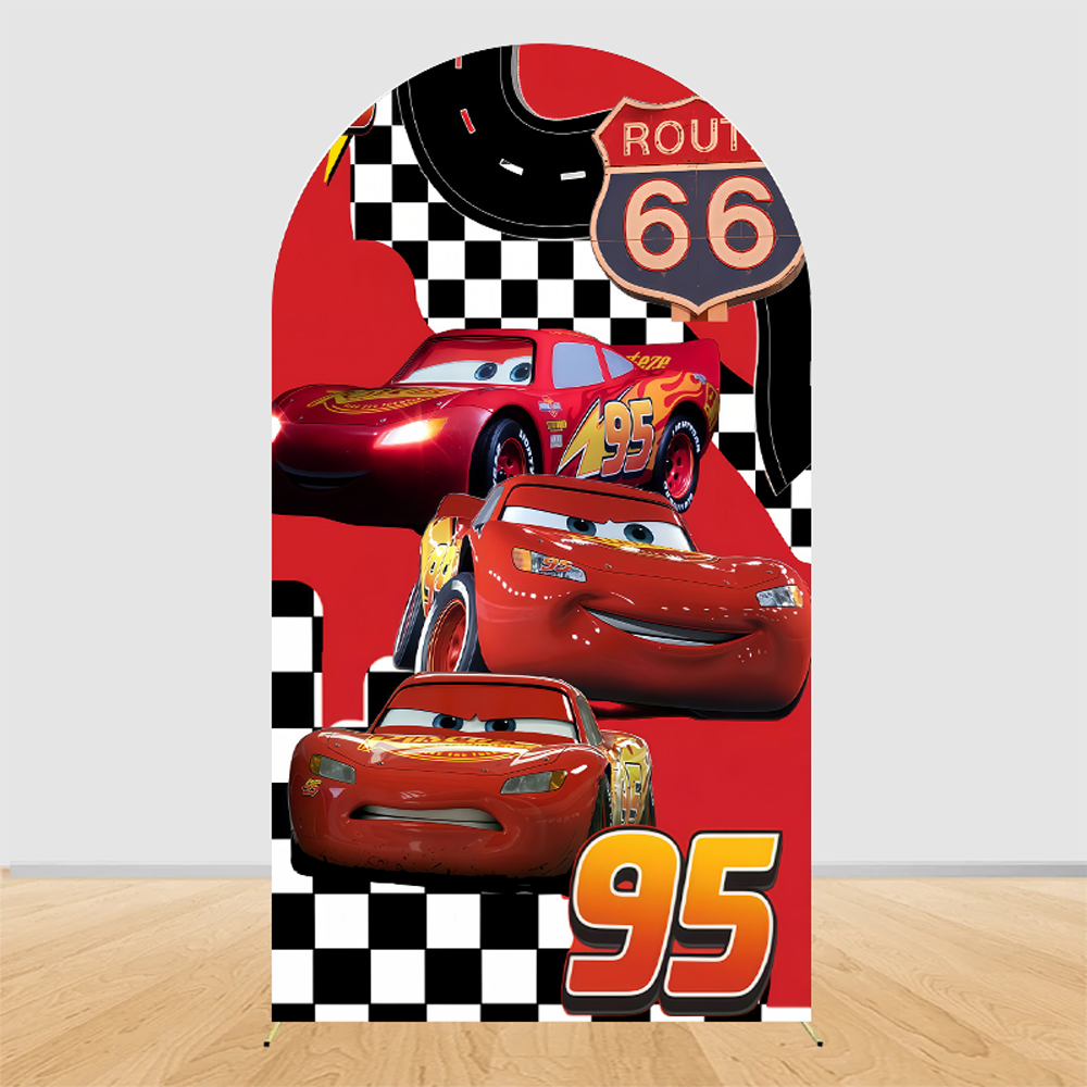 Lightning McQueen Racing Arch  - Lighting Mcqueen Birthday Decor reseña y precio