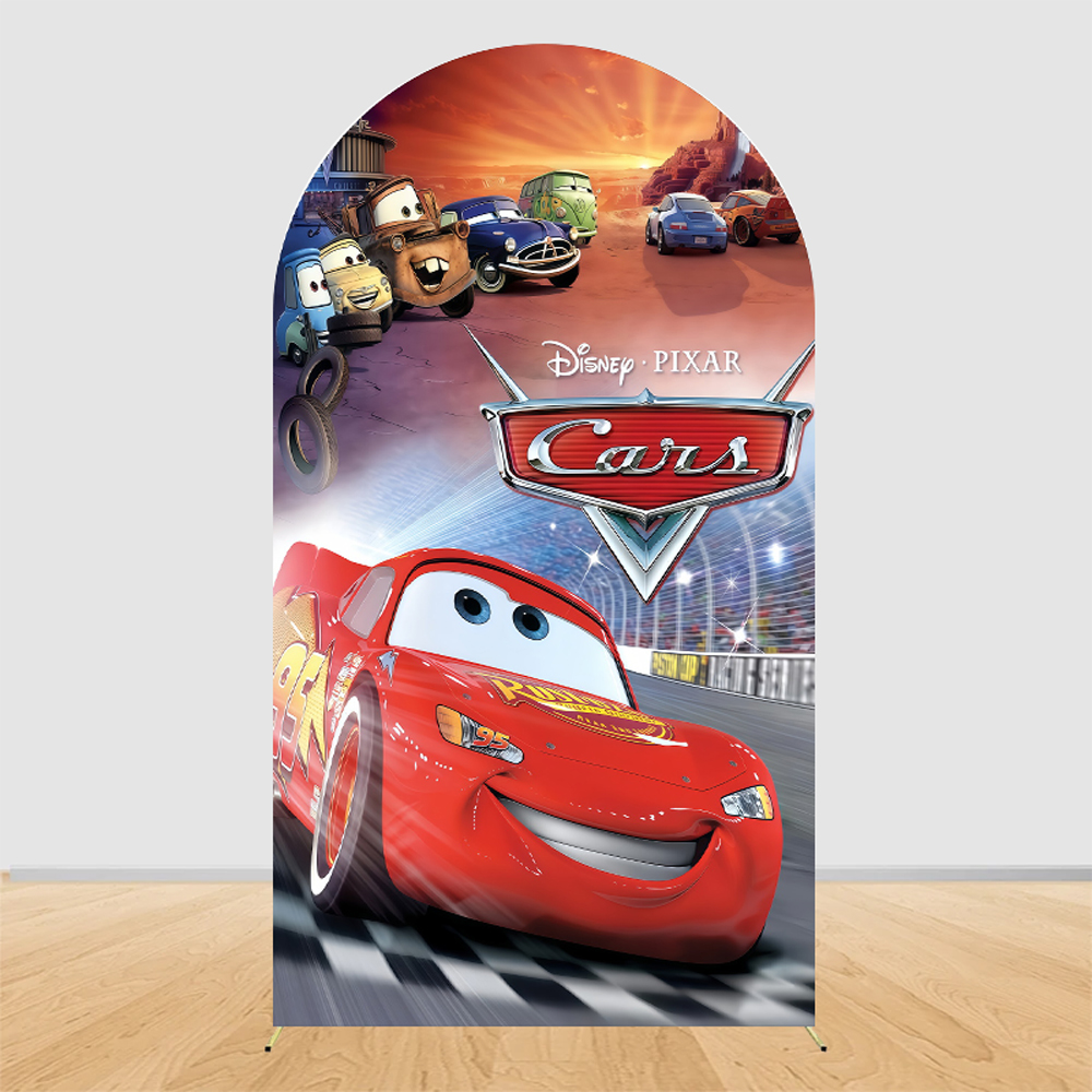 Lightning McQueen Racing Arch  - Lighting Mcqueen Birthday Decor reseña y precio