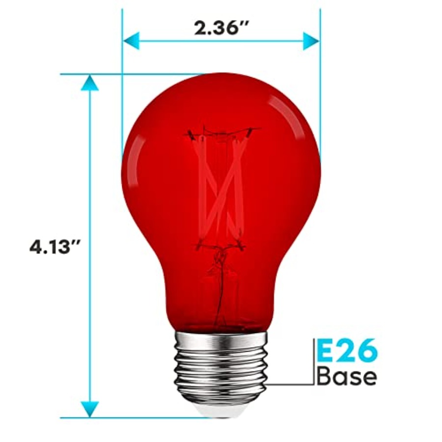 A19 Edison LED Light Bulbs, 4. - Lighting Decoration Outdoor reseña y precio