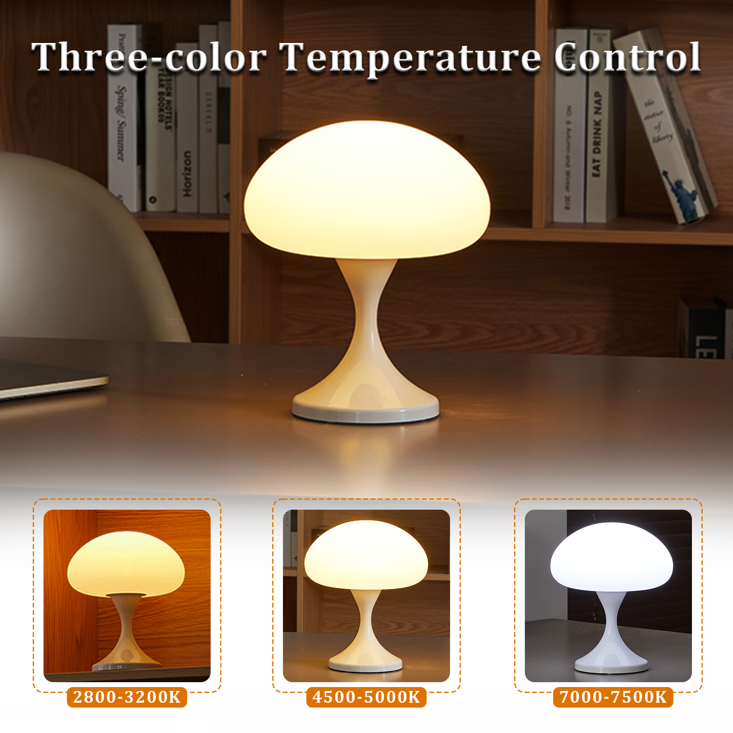 USB Rechargeable Mushroom Lamp - Mushroom Table Lamp reseña y precio