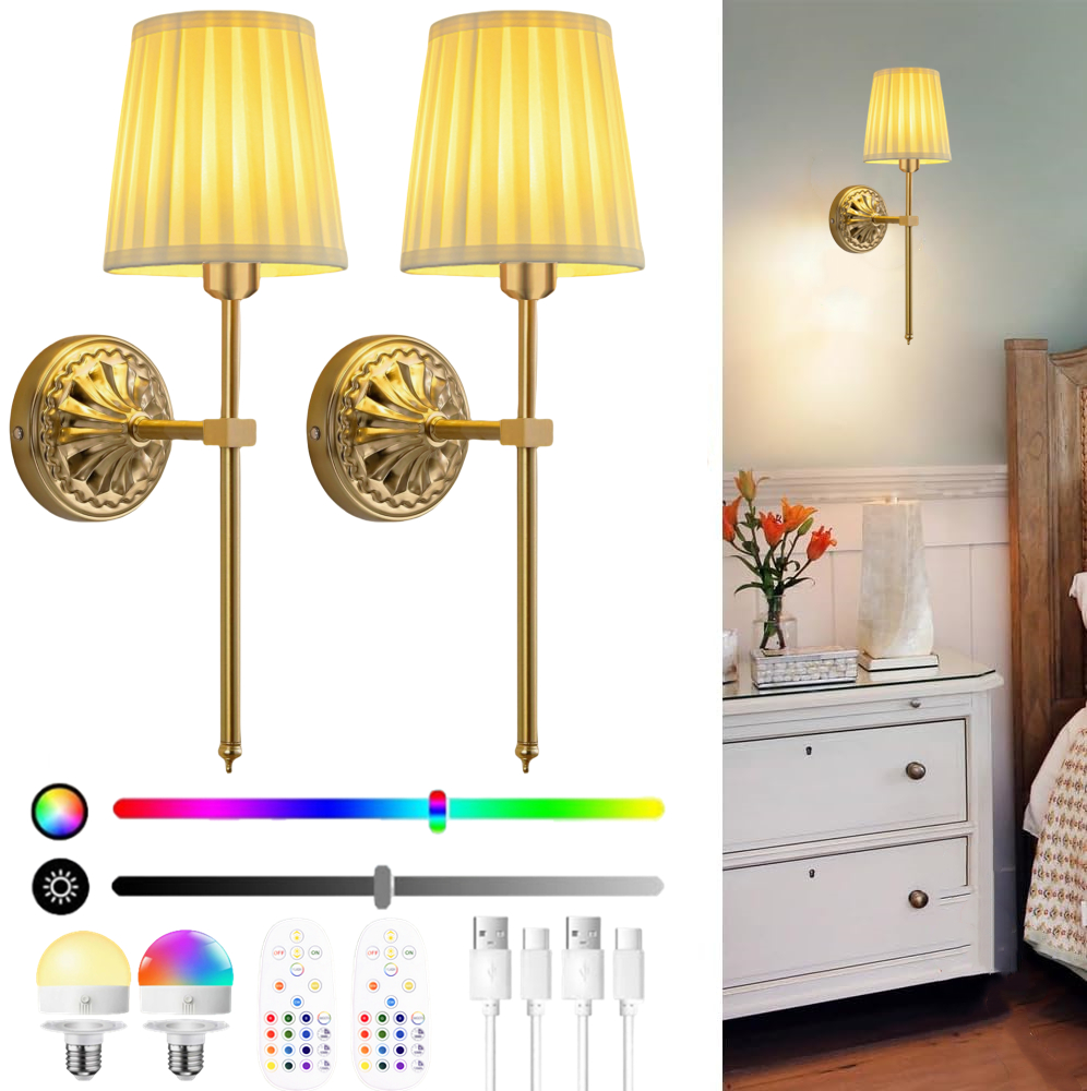 Battery-Powered Wall Light: Re - Foyer Lighting Wall Decor reseña y precio