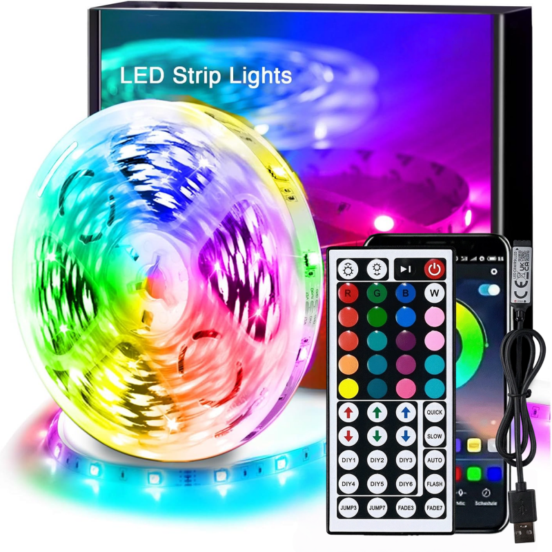 DC 5V USB LED Strip Lights APP - Room Decor Lighting Lamp reseña y precio