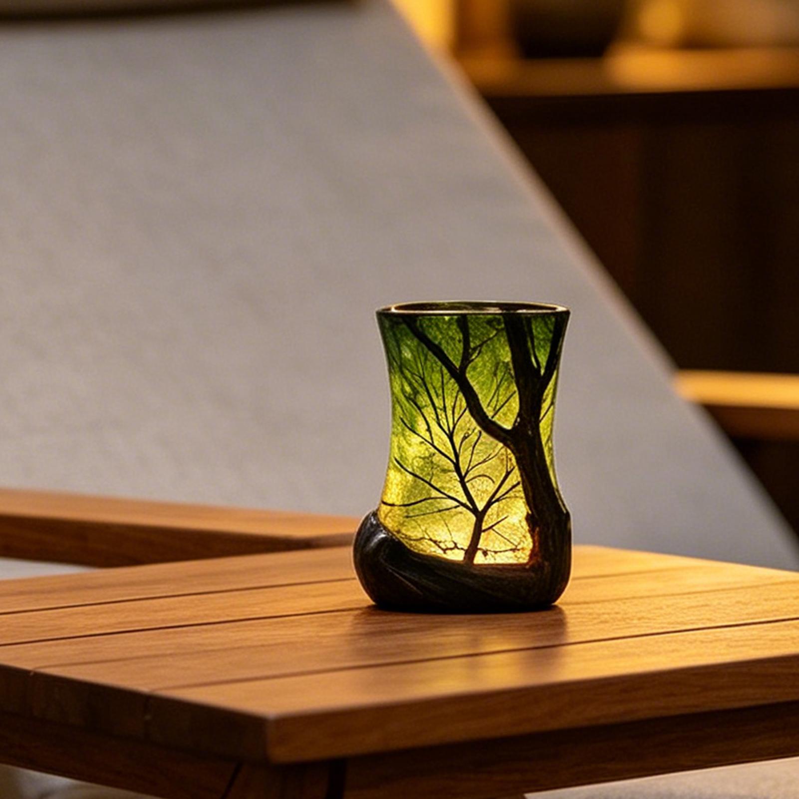 Bedside Table Lamp Forest Nigh - Lighting Decor reseña y precio