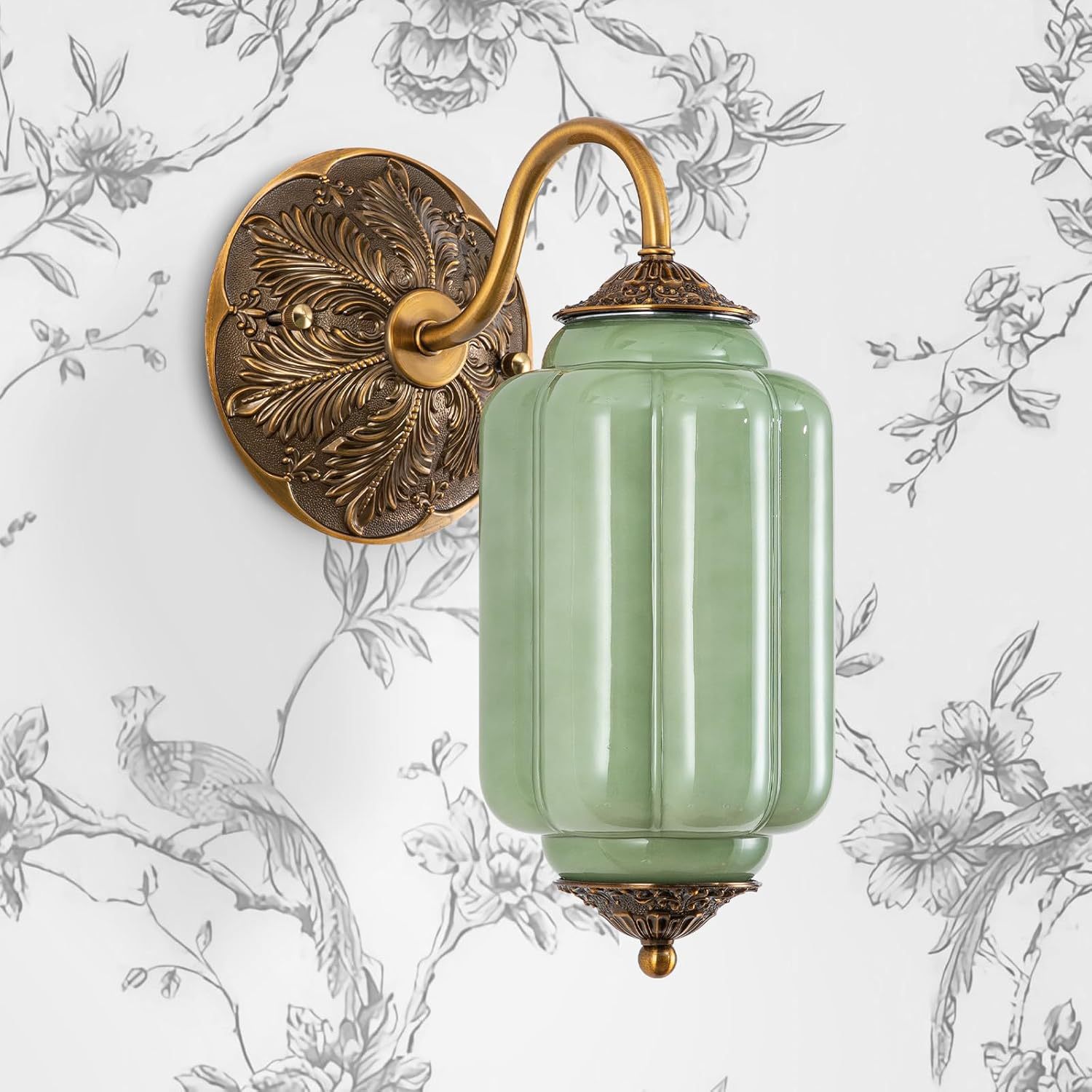 Pumpkin Glass Wall Lamp for Di - Foyer Lighting Wall Decor reseña y precio