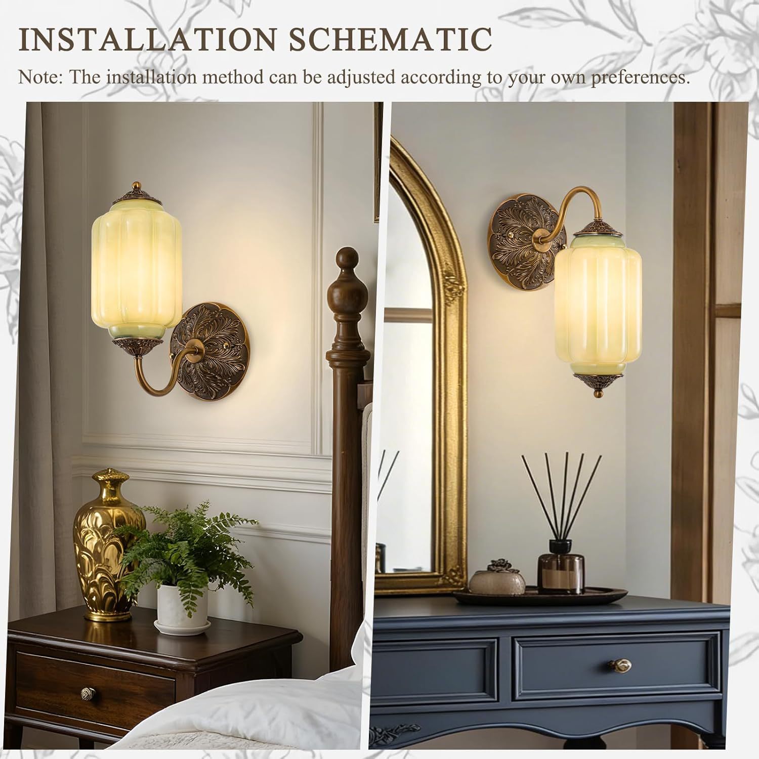 Pumpkin Glass Wall Lamp for Di - Foyer Lighting Wall Decor reseña y precio