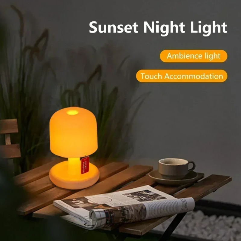 Rechargeable Led Mushroom Nigh - Mushroom Table Lamp reseña y precio