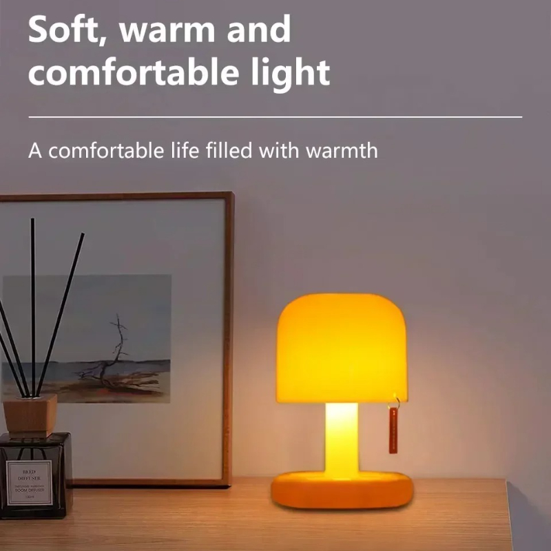Rechargeable Led Mushroom Nigh - Mushroom Table Lamp reseña y precio