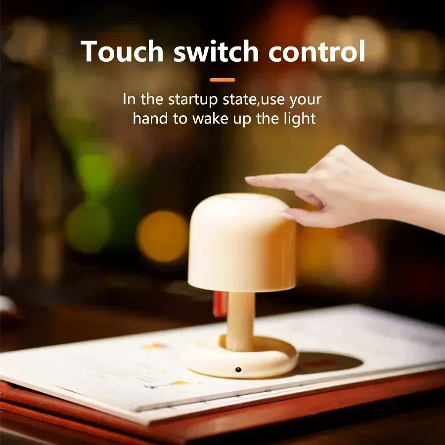 Rechargeable Led Mushroom Nigh - Mushroom Table Lamp reseña y precio