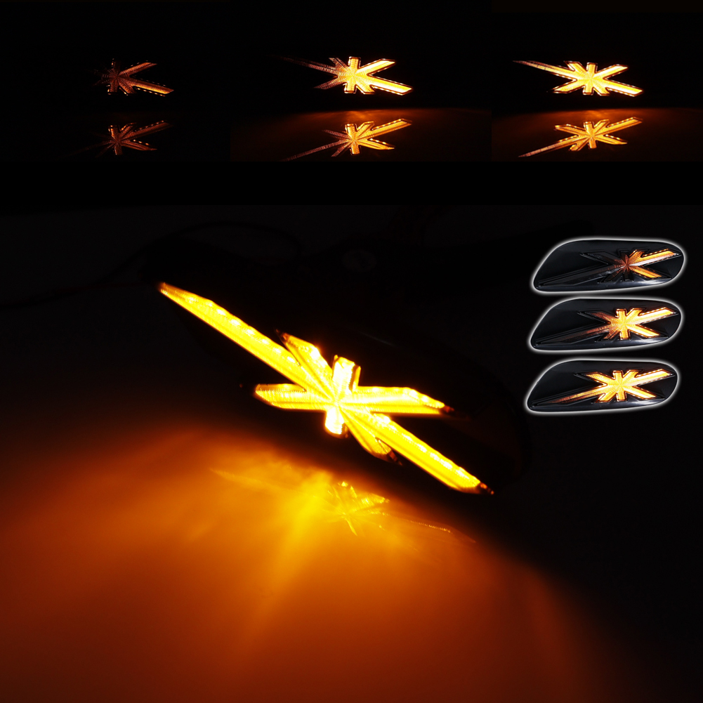 2pcs smoked lens Union Jack Am - Union Lighting & Decor reseña y precio