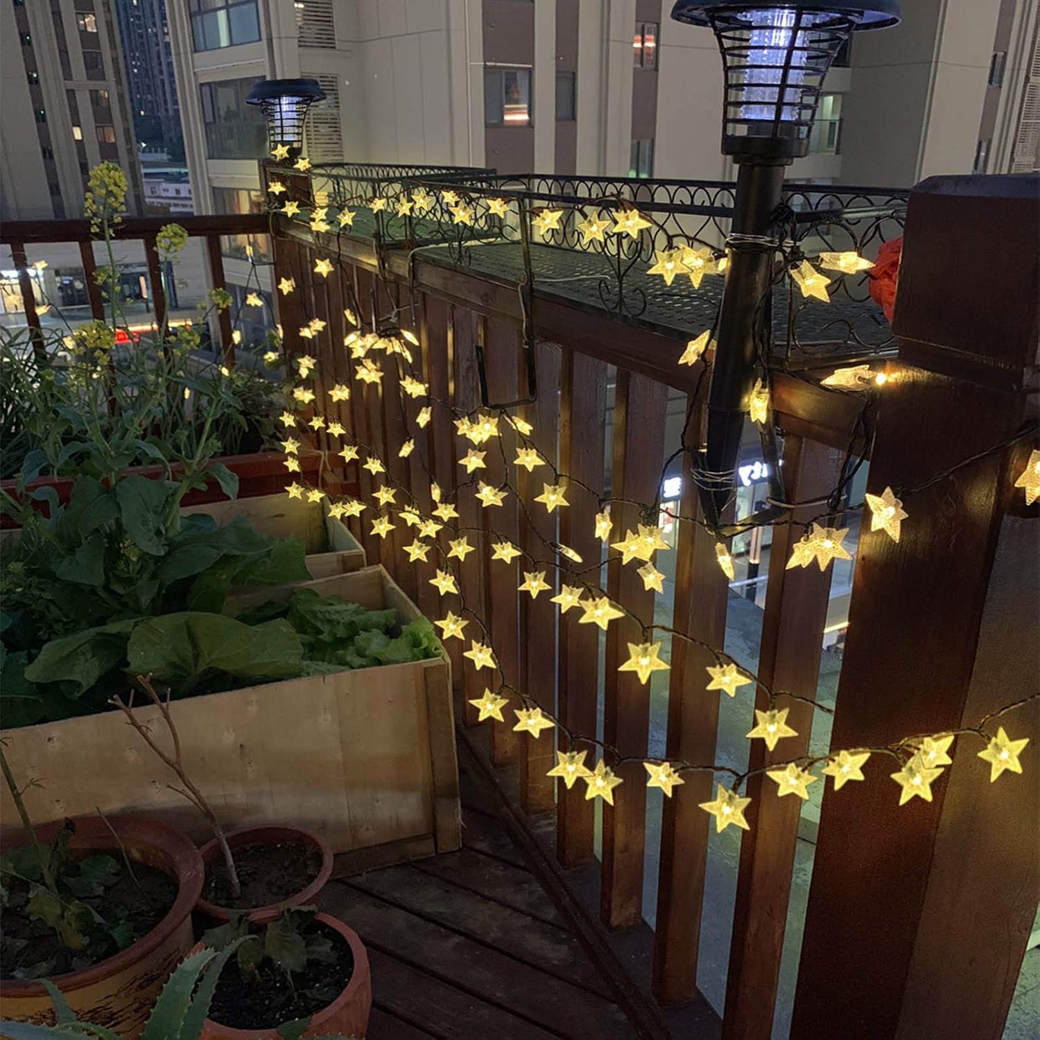 50ft 120 LED Solar Star Fairy  - Lighting Decoration Outdoor reseña y precio