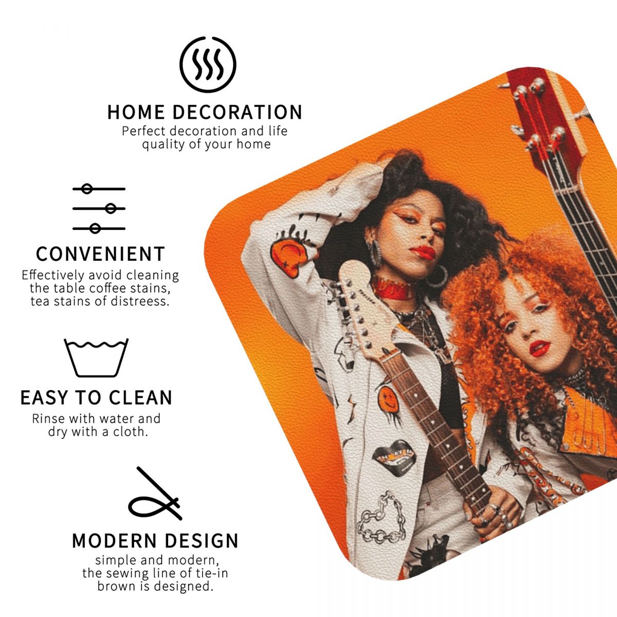 Nova Twins Coasters PVC Leathe - Nova Decor & Lighting Julestjerne reseña y precio