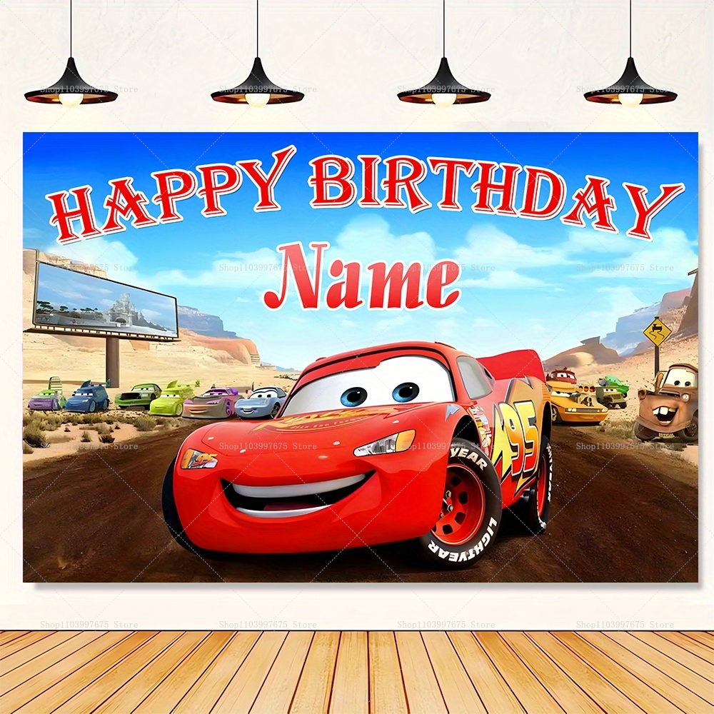 Customizable Disney Lightning  - Lighting Mcqueen Birthday Decor reseña y precio