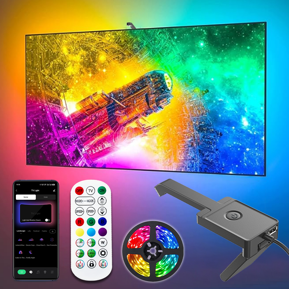 Wiscolor RGBIC LED TV Backligh - Foyer Lighting Wall Decor reseña y precio