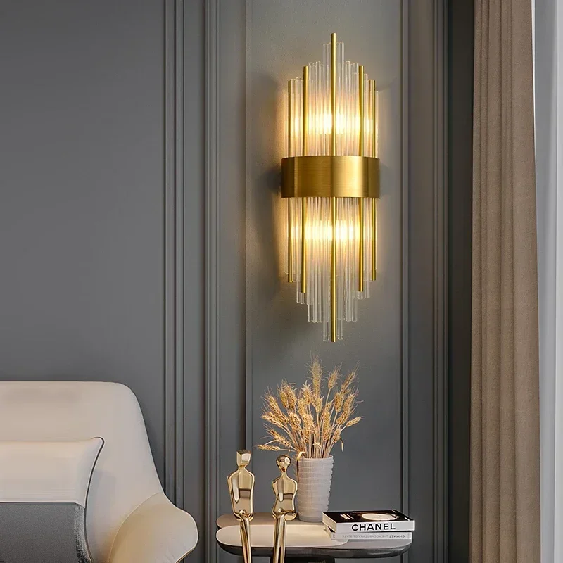 LED Luxury Crystal Wall Lamps  - Foyer Lighting Wall Decor reseña y precio