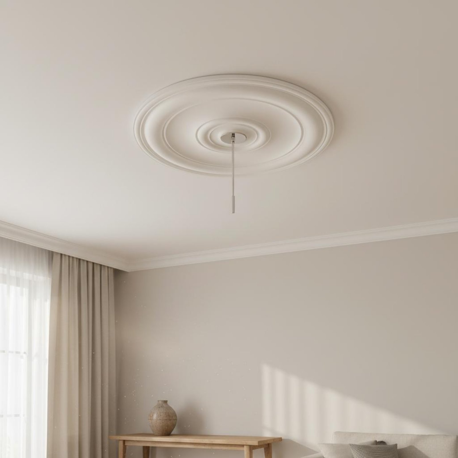 Round Ceiling Medallion Europe - Lighting Decor reseña y precio