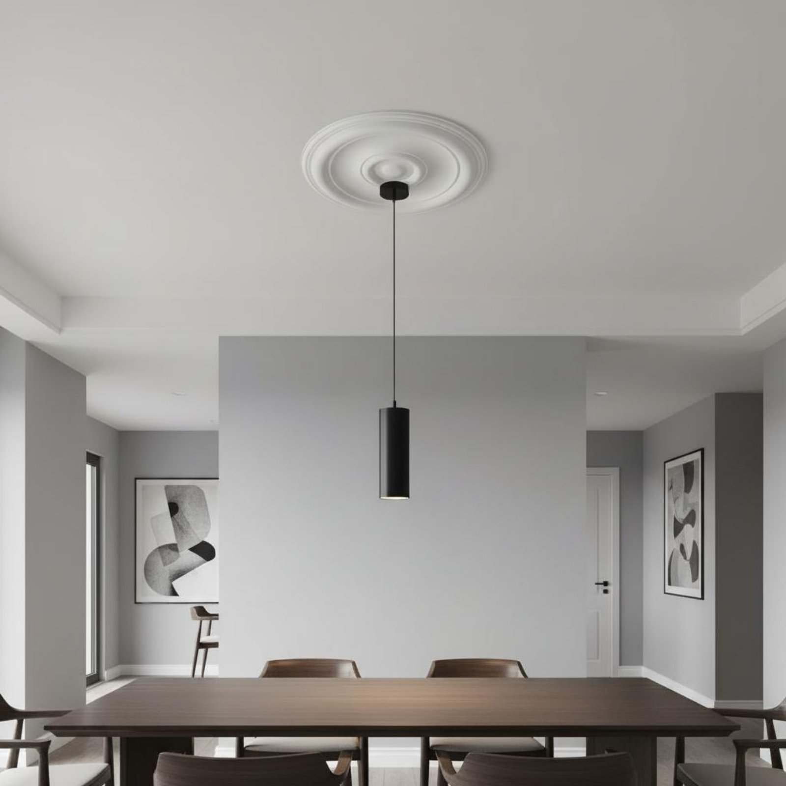 Round Ceiling Medallion Europe - Lighting Decor reseña y precio