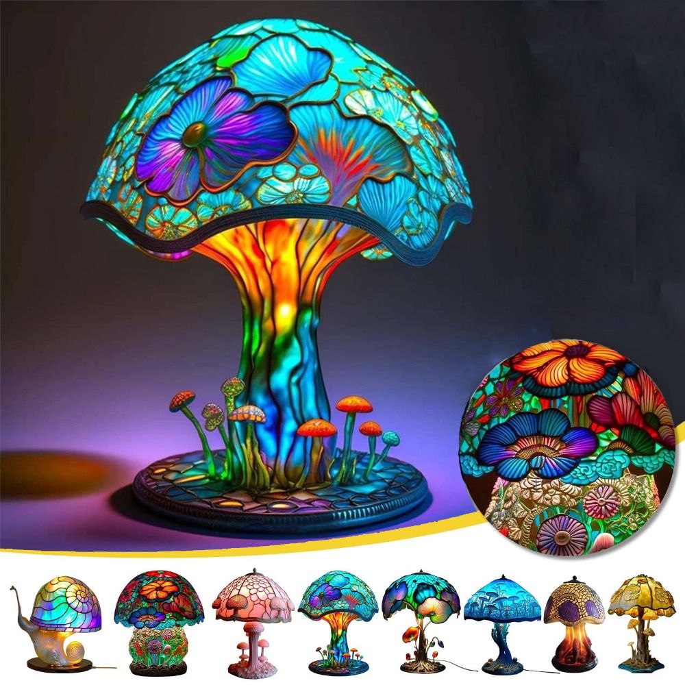 Vintage Aesthetic Design Table - Mushroom Table Lamp reseña y precio