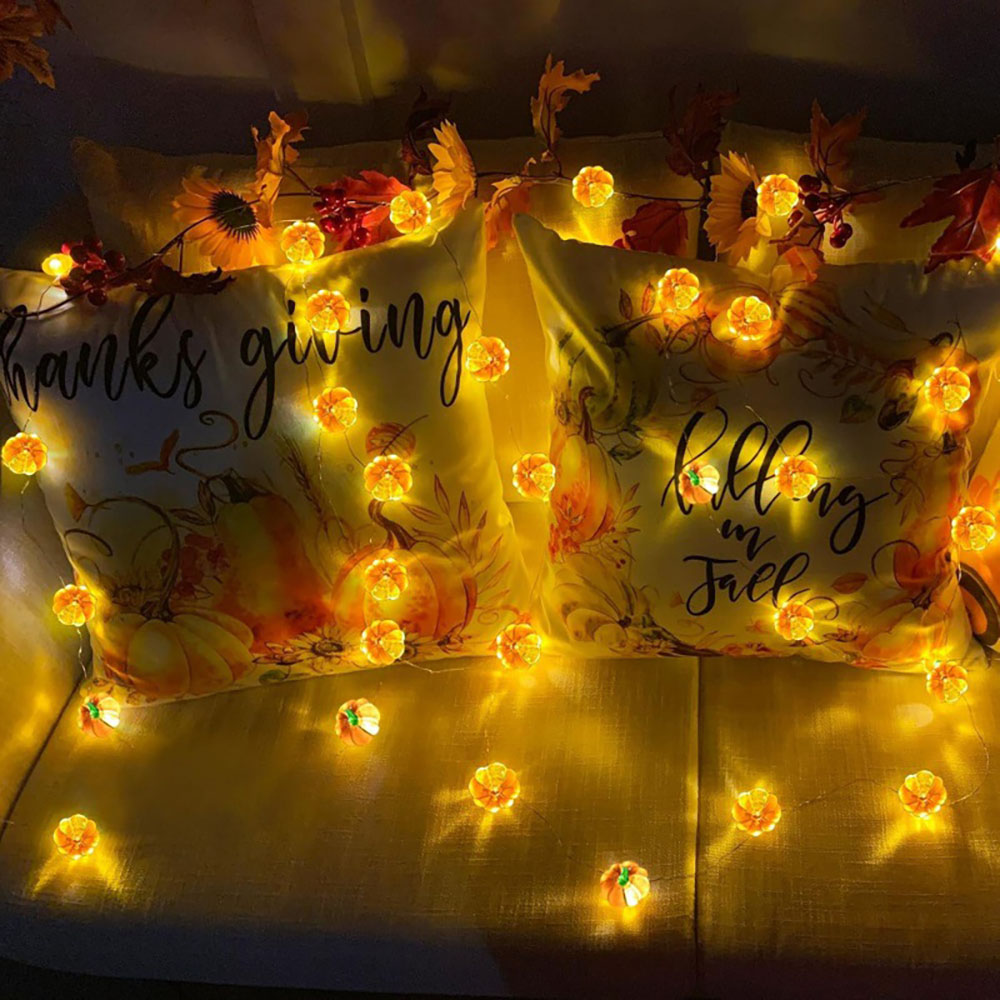 Halloween Pumpkin Light String - Home Decor Lighting Tricks reseña y precio