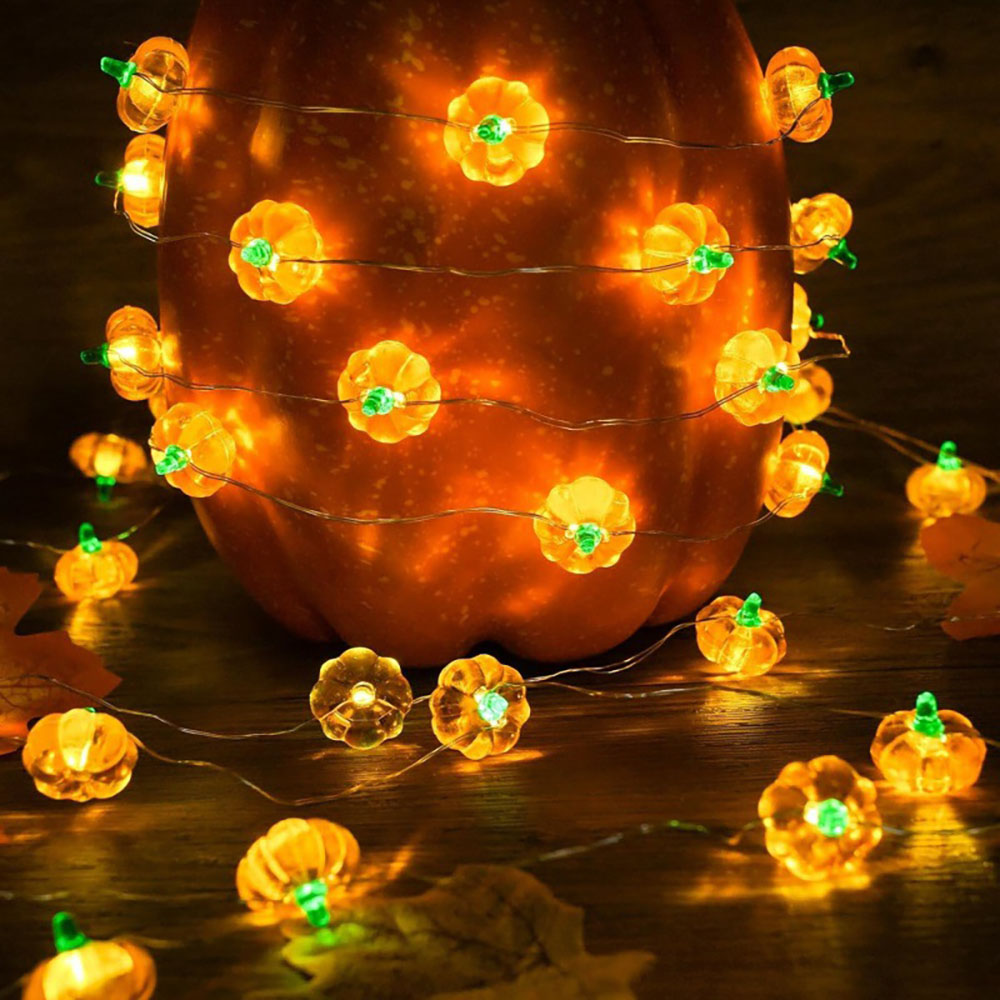 Halloween Pumpkin Light String - Home Decor Lighting Tricks reseña y precio