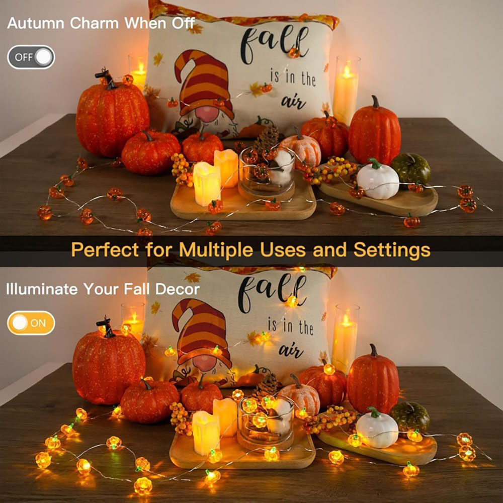 Halloween Pumpkin Light String - Home Decor Lighting Tricks reseña y precio