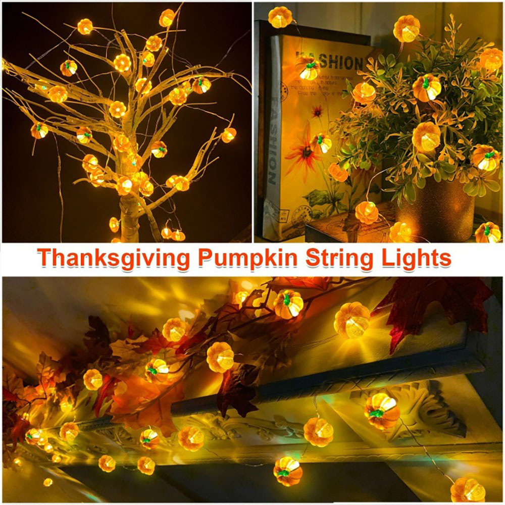 Halloween Pumpkin Light String - Home Decor Lighting Tricks reseña y precio