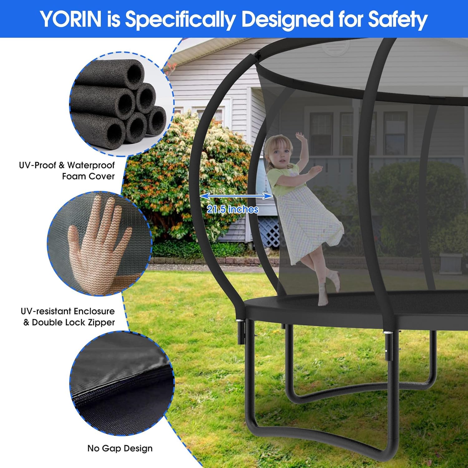Large Outdoor Trampoline with  - Furniture Lighting & Decor Magazine reseña y precio
