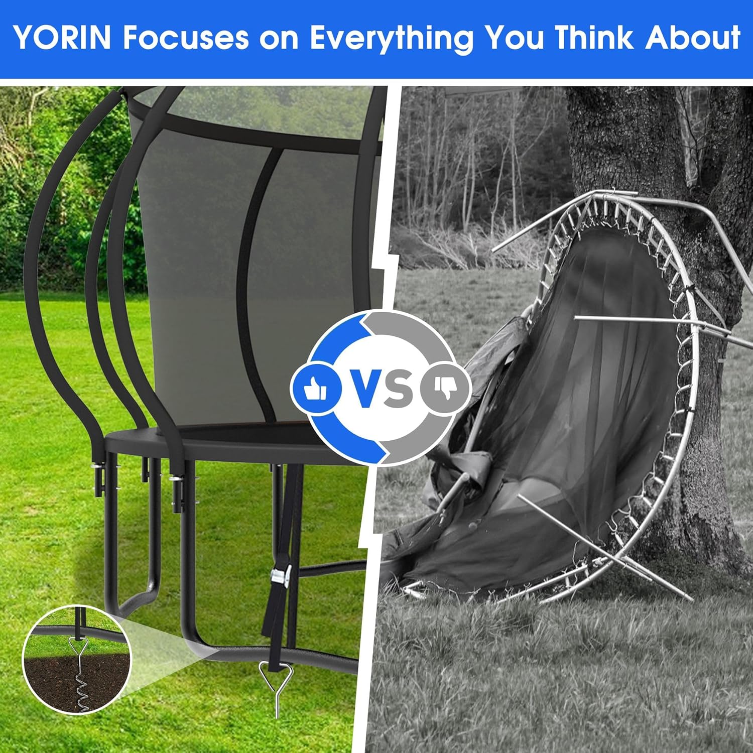 Large Outdoor Trampoline with  - Furniture Lighting & Decor Magazine reseña y precio