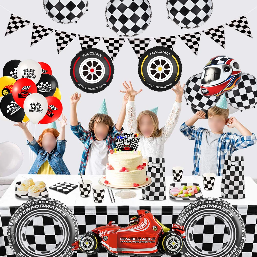 Racing Car Party Decorations C - Lighting Mcqueen Birthday Decor reseña y precio