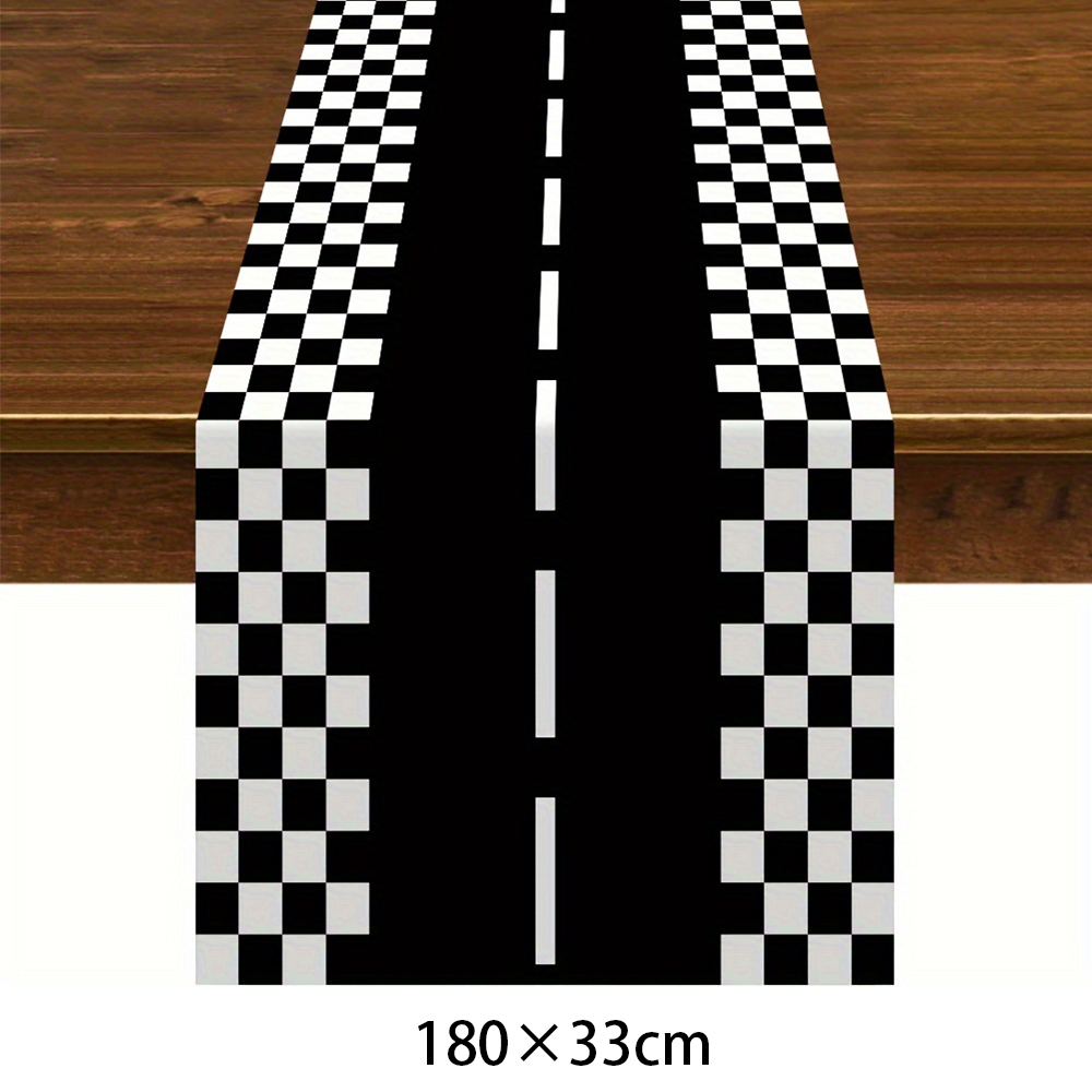 Racing Car Table Runner Tablec - Lighting Mcqueen Birthday Decor reseña y precio