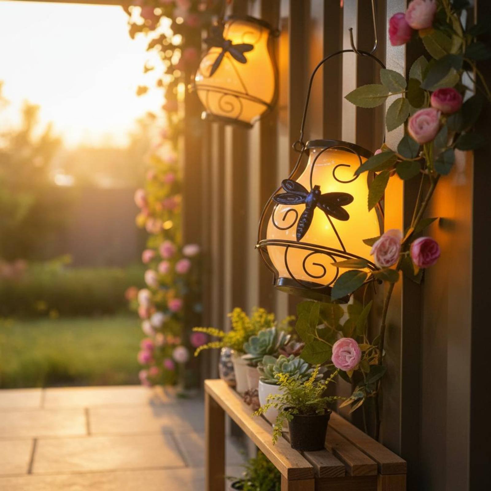 Solar Butterfly Lantern Waterp - Lighting Decoration Outdoor reseña y precio