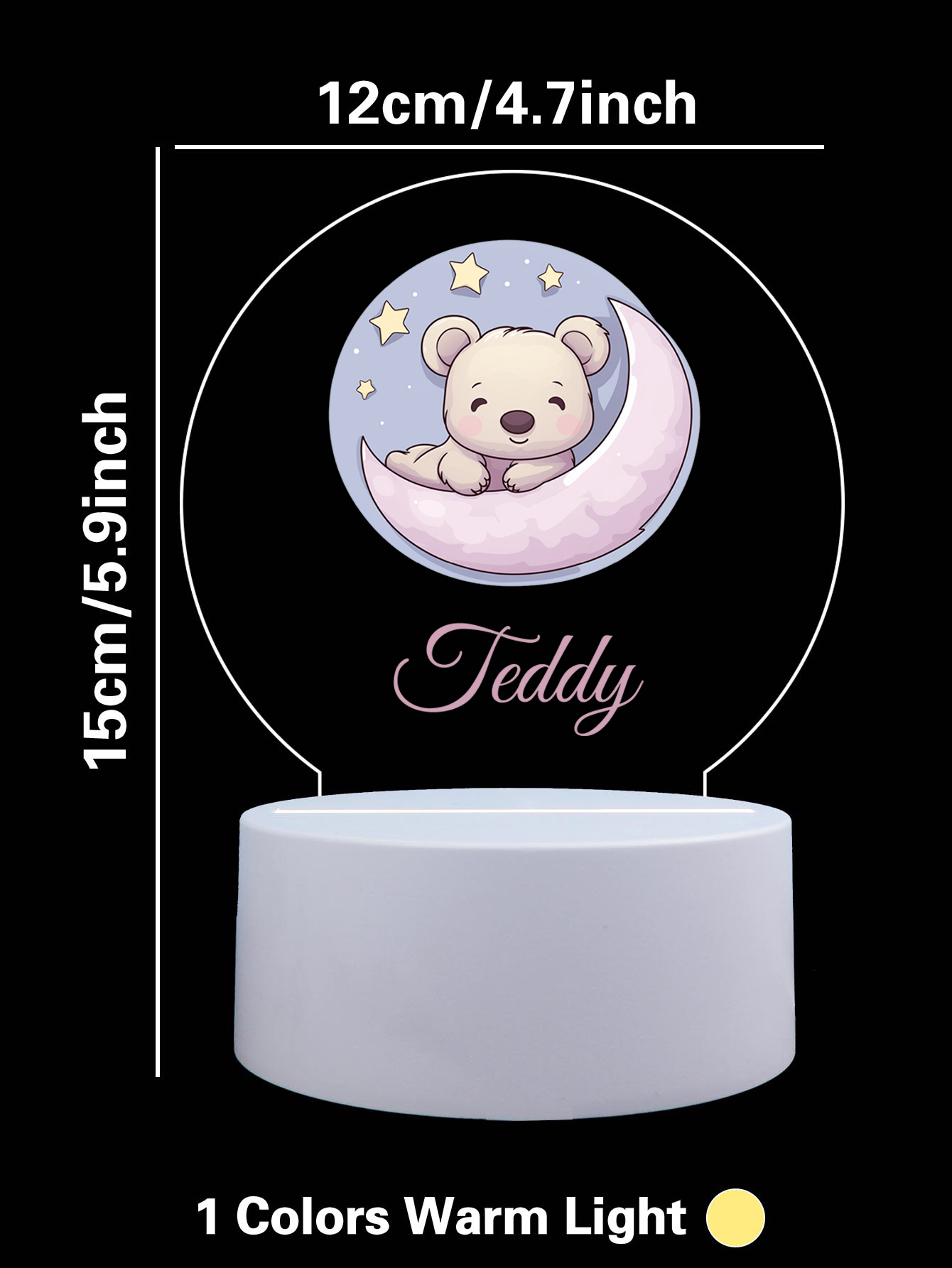 1pc Personalize Custom Moon be - Room Decor Lighting Lamp reseña y precio