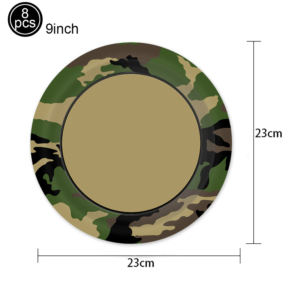 Army Camouflage Party Decorati - Lighting Mcqueen Birthday Decor reseña y precio