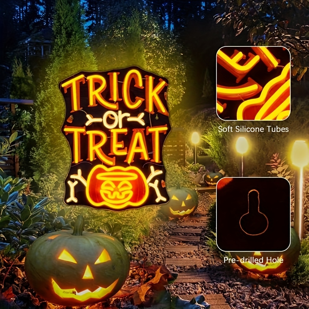 Trick or Treat Halloween Neon  - Home Decor Lighting Tricks reseña y precio