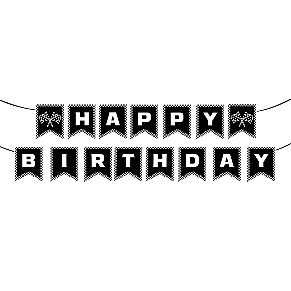 Racing Car Party Banner Decors - Lighting Mcqueen Birthday Decor reseña y precio