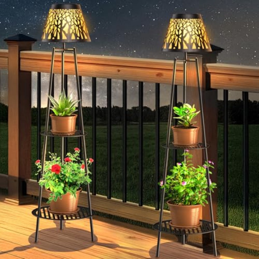 2 Pack Outdoor Solar Floor Lam - Lighting Decoration Outdoor reseña y precio