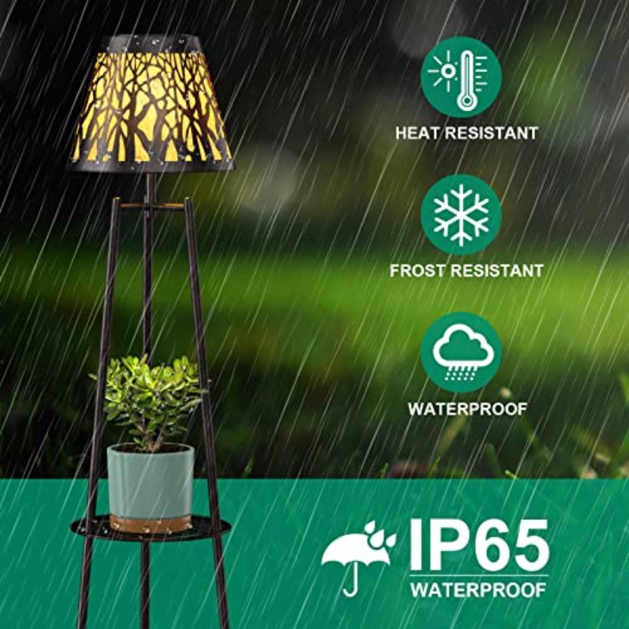 2 Pack Outdoor Solar Floor Lam - Lighting Decoration Outdoor reseña y precio