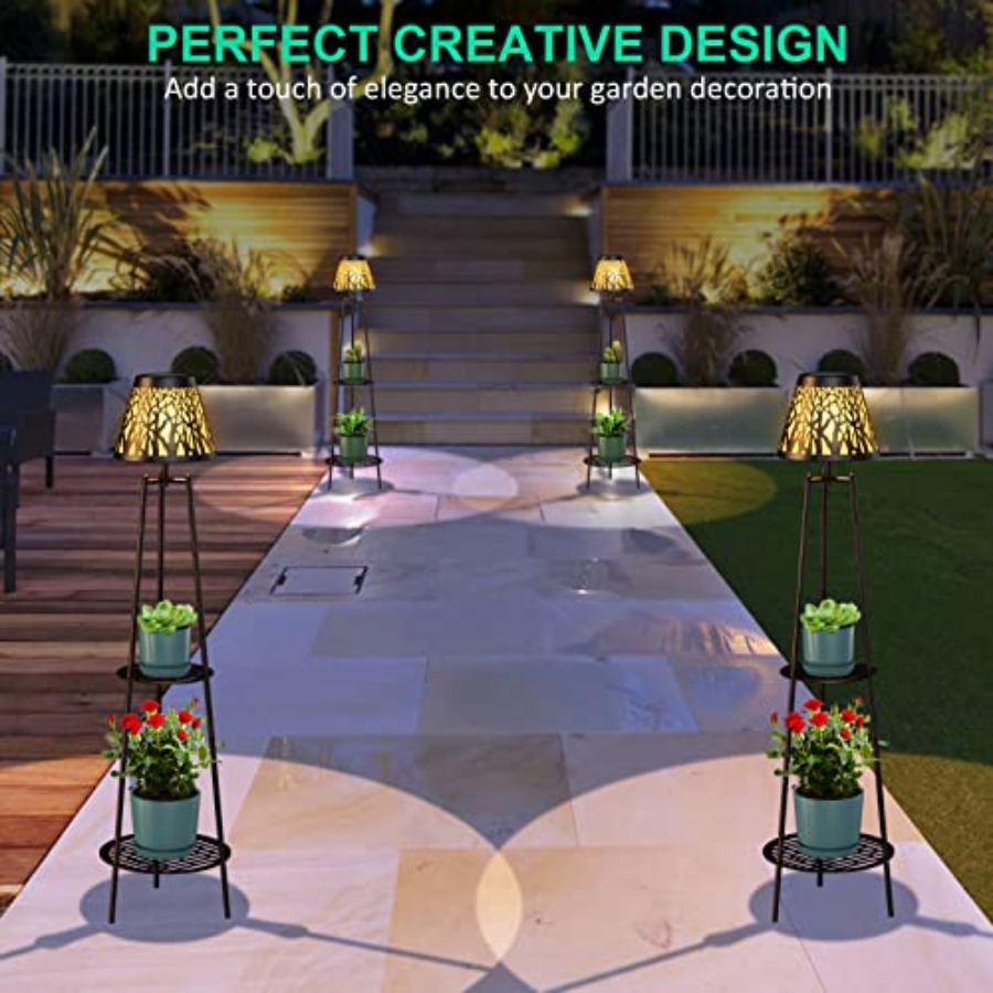 2 Pack Outdoor Solar Floor Lam - Lighting Decoration Outdoor reseña y precio