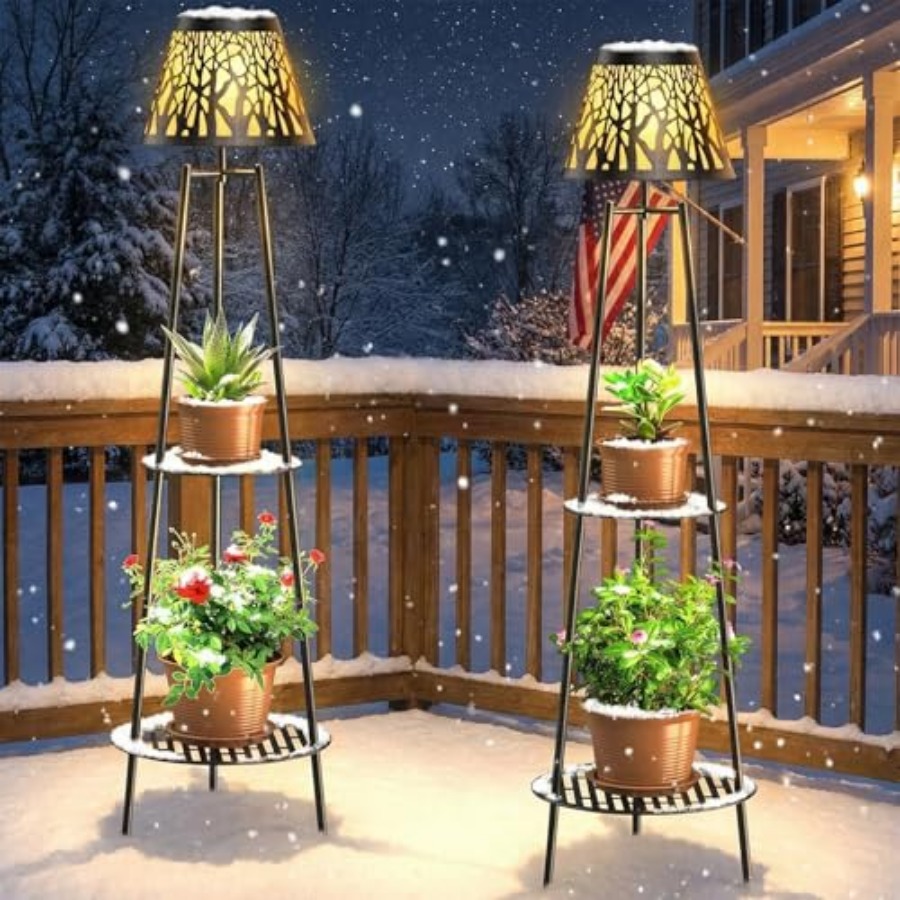 2 Pack Outdoor Solar Floor Lam - Lighting Decoration Outdoor reseña y precio