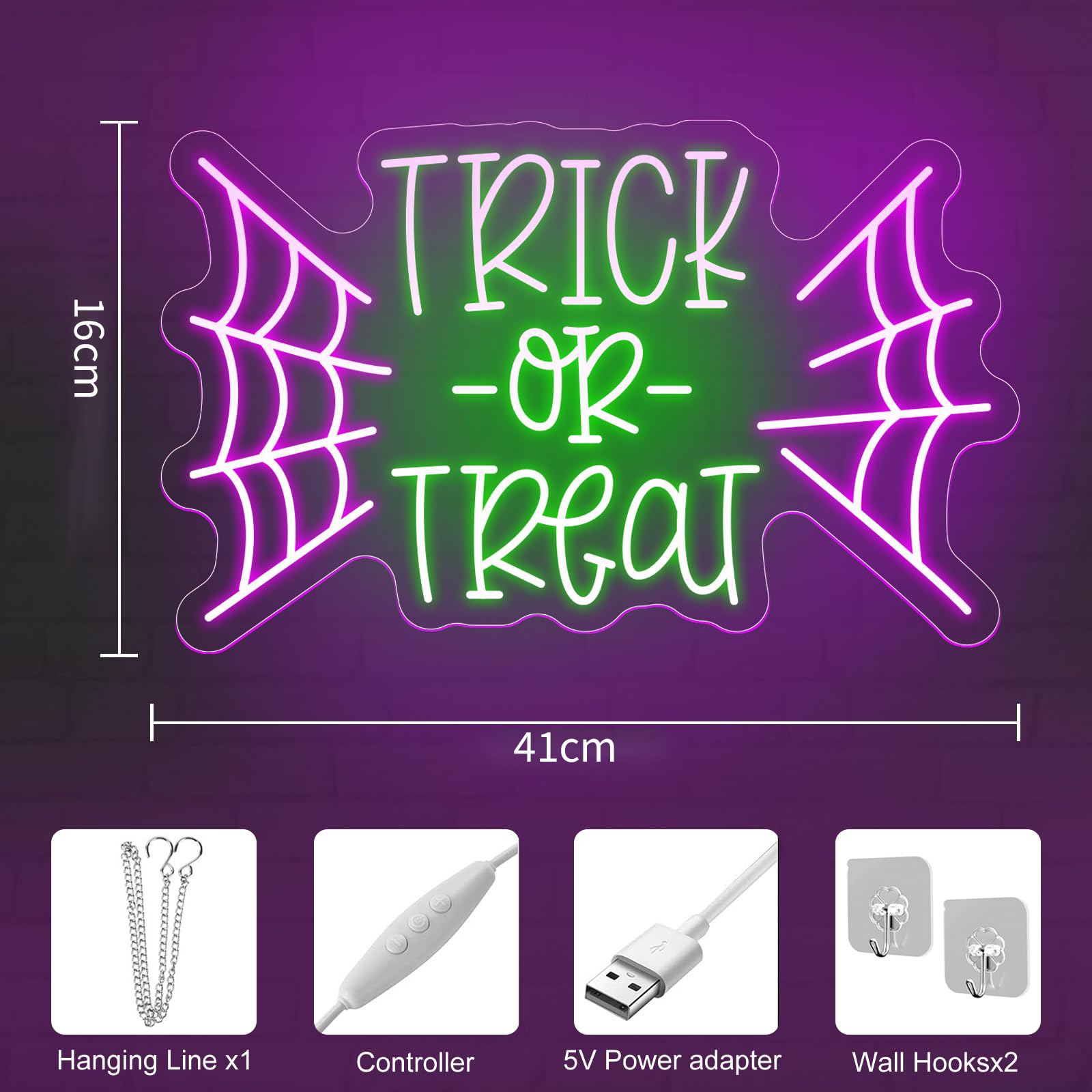 Trick or Treat Bat LED Neon Si - Home Decor Lighting Tricks reseña y precio